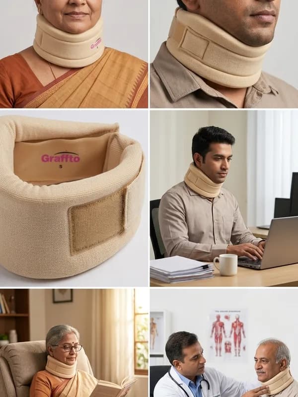 Cervical collar (soft) – available at Hi-Light Surgical Equipments, Adambakkam, Chennai