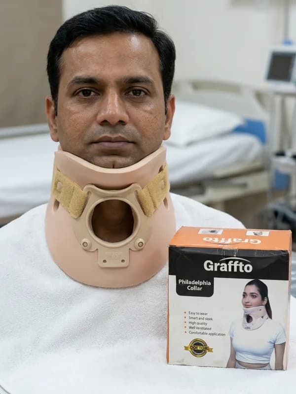 Philadelphia collar – available at Hi-Light Surgical Equipments, Adambakkam, Chennai