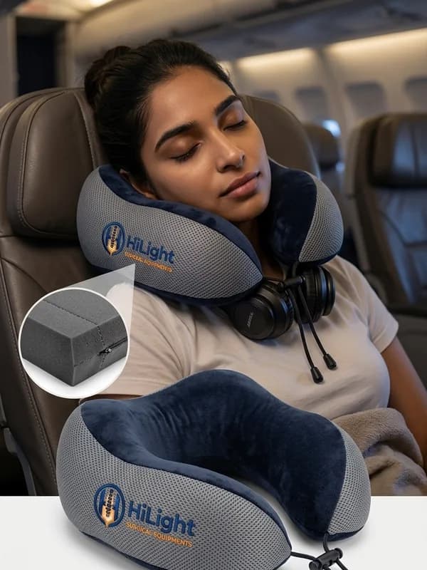 Travel neck pillow – available at Hi-Light Surgical Equipments, Adambakkam, Chennai